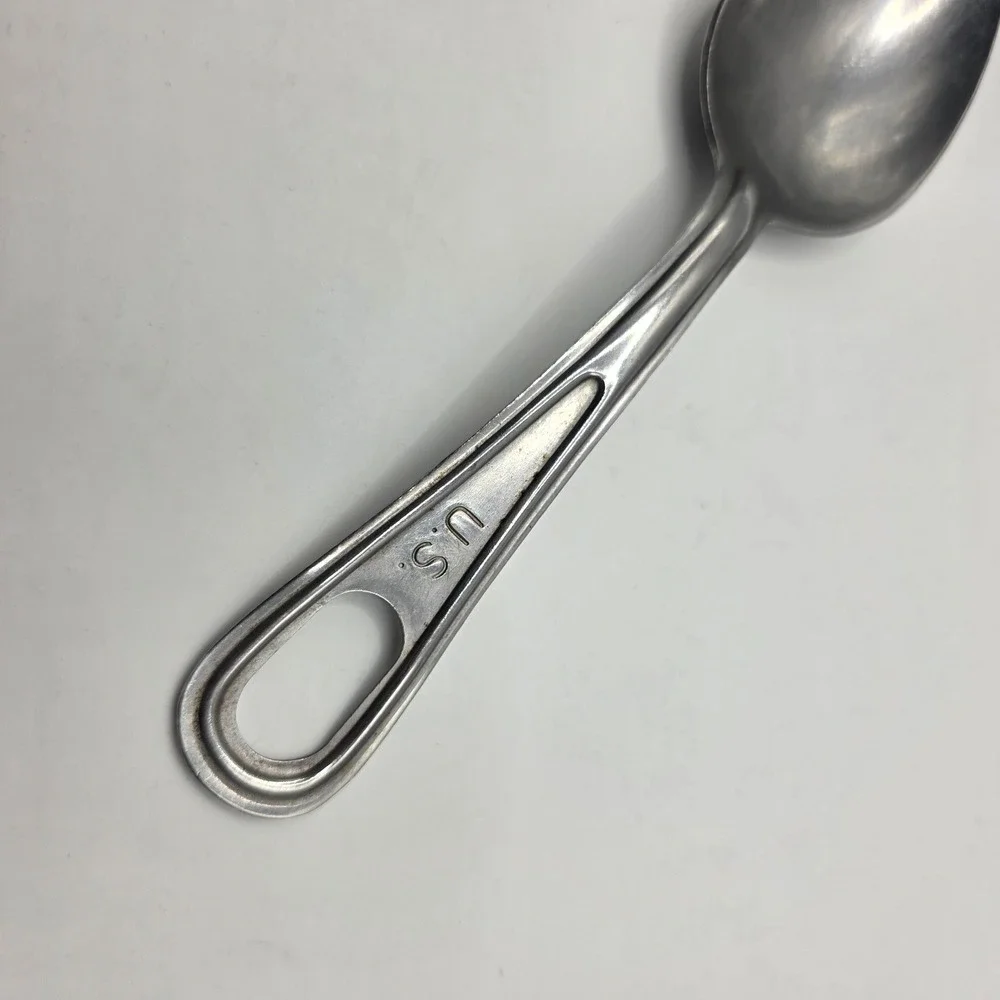 Vintage US Military Silco Stainless Steel Mess Kit Spoon US Stamped GI Surplus